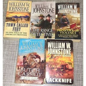 William W. Johnstone lot of 5 Western Cowboy paperbacks